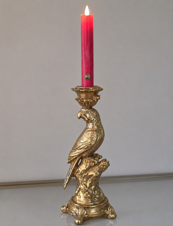 Kaarsenhouder Papagaai Goud