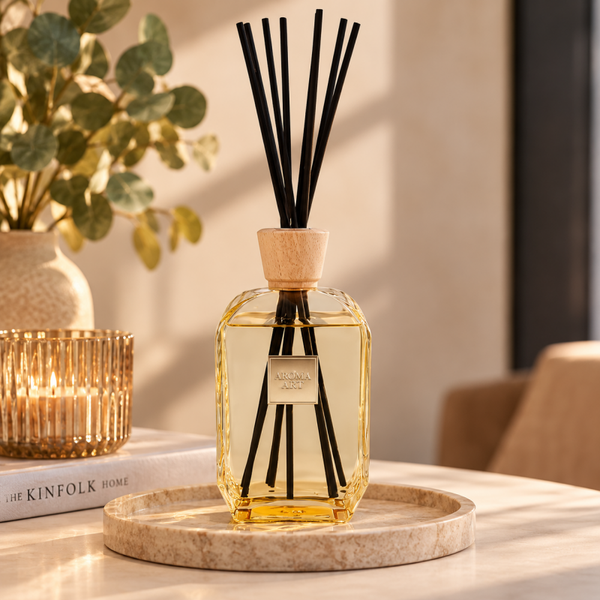DIFFUSERSET AROMA ART 800ML GEEL