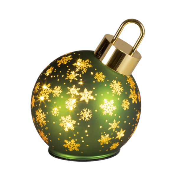 draaiende bal glas groen/warm wit middel