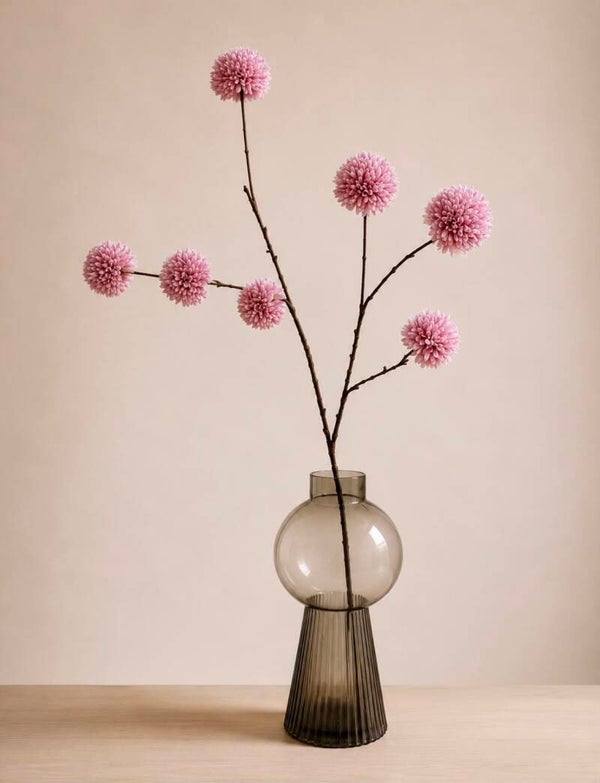 Pompom licht paars, grote bollen