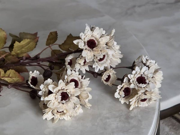 Kunstbloem Chrysant Bruin – 80 cm
