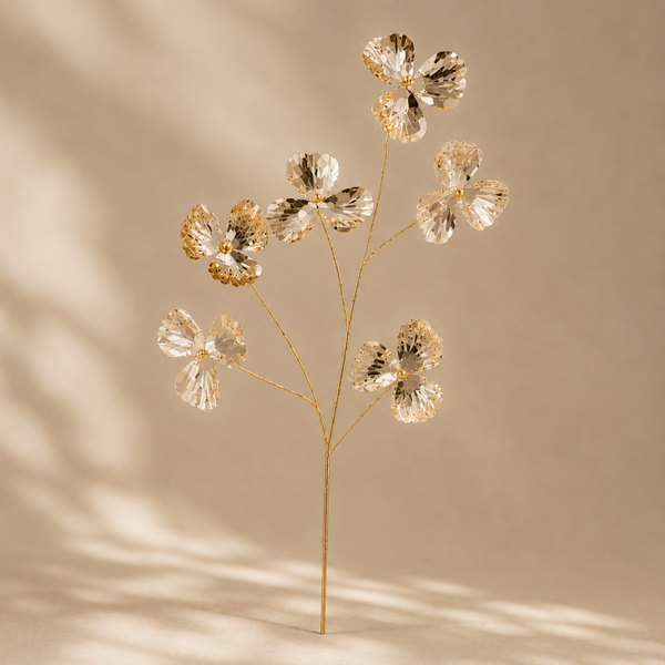 J-Line kunstbloem Gold metaal
