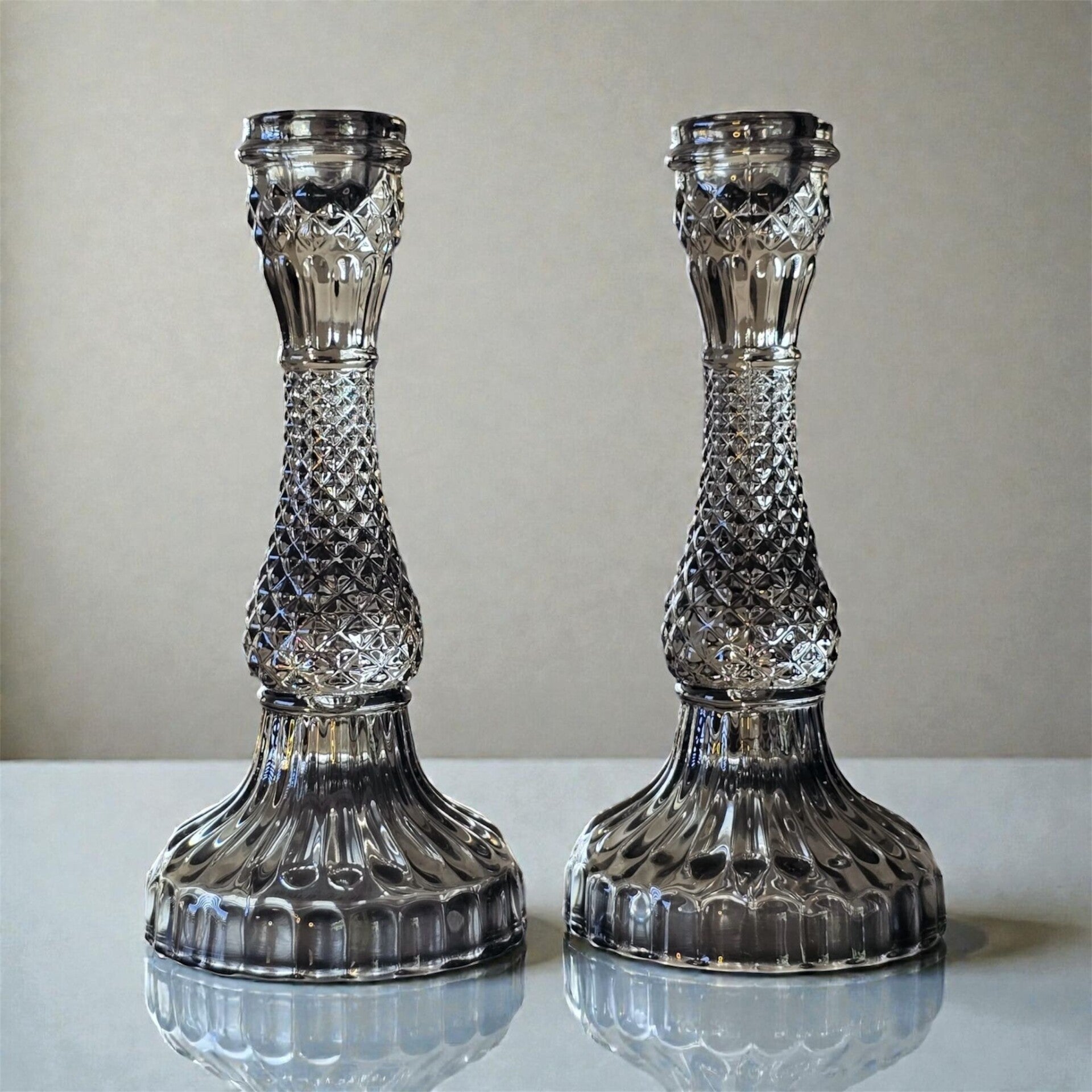 Kandelaar smoke grey