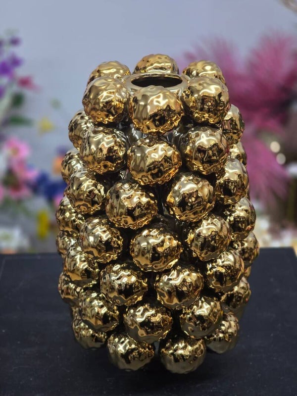 Kerstballen vaas goud | Light&Living