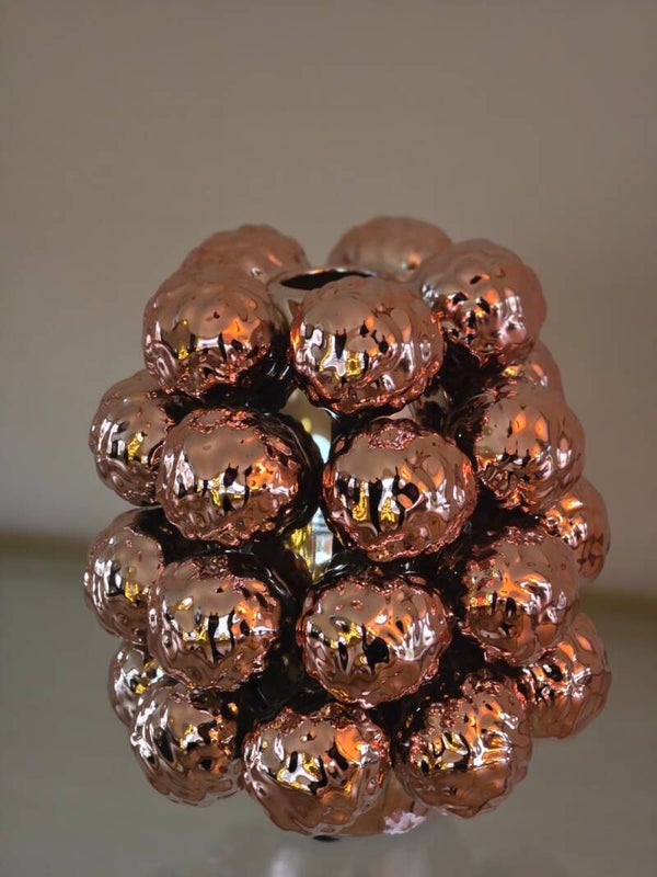 Kerstballen vaas roze | Light&Living