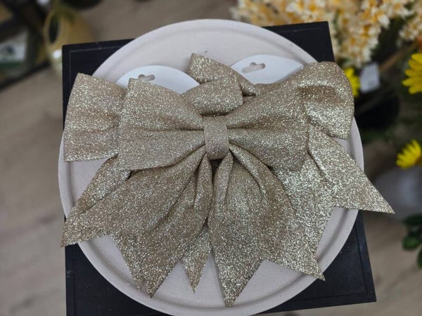 Kerststrik champagne goud