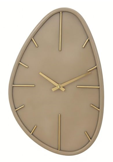Wandklok – Organisch Design in Beige