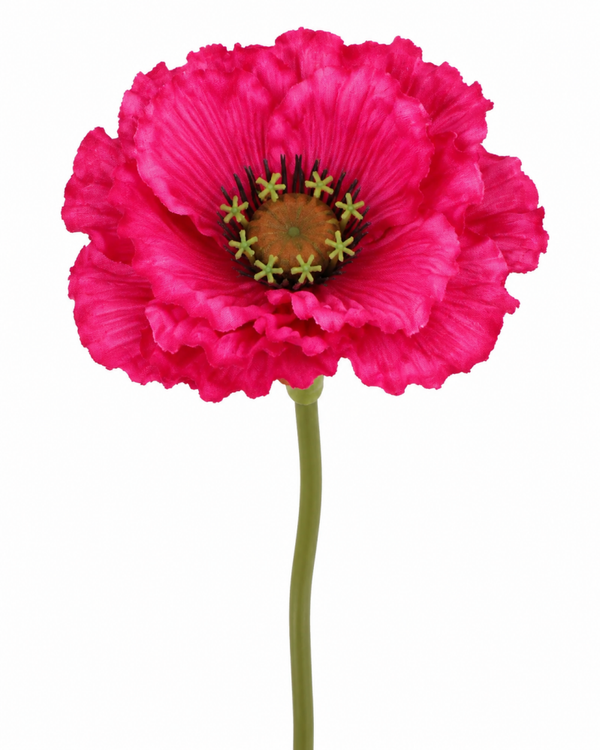 Silk poppy dark pink