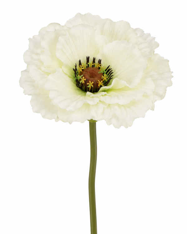 Silk poppy white