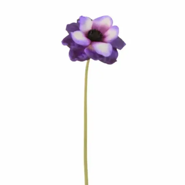J-Line kunstbloem Anemoon paars 40 cm