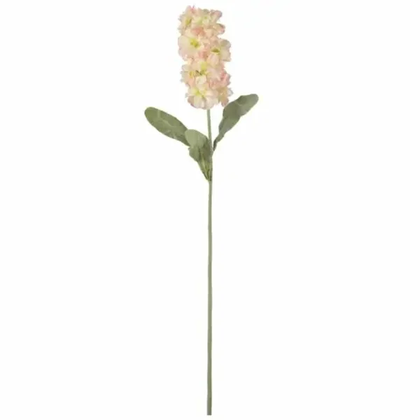 Kunstbloem Matthiola wit/roze
