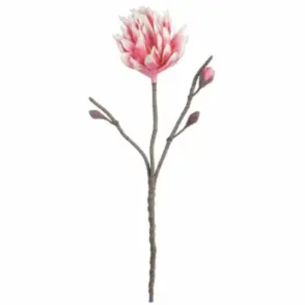 Kunstbloem foam Lisa roze/wit 122 cm
