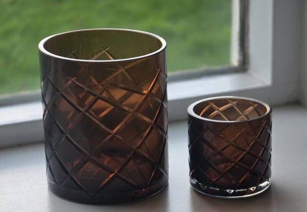 Windlicht Hurricane bruin