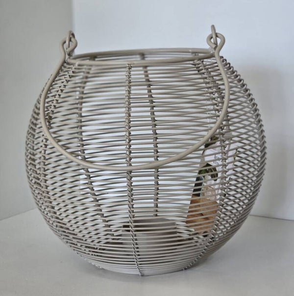 Windlicht beige