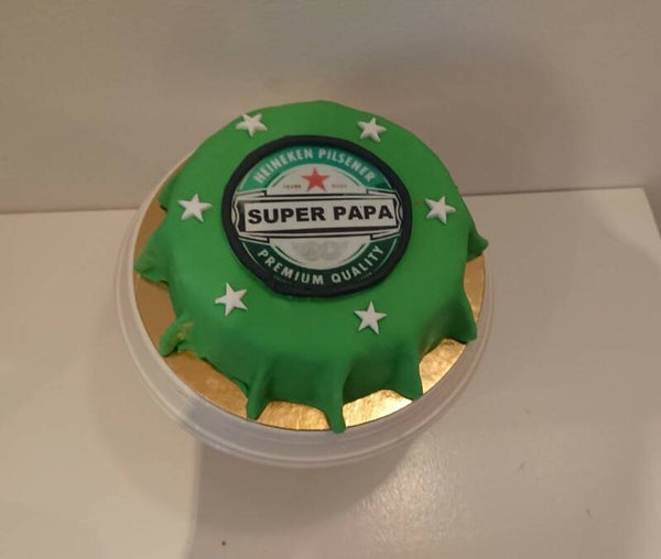 DIY pakket Vaderdagtaart Bierdop