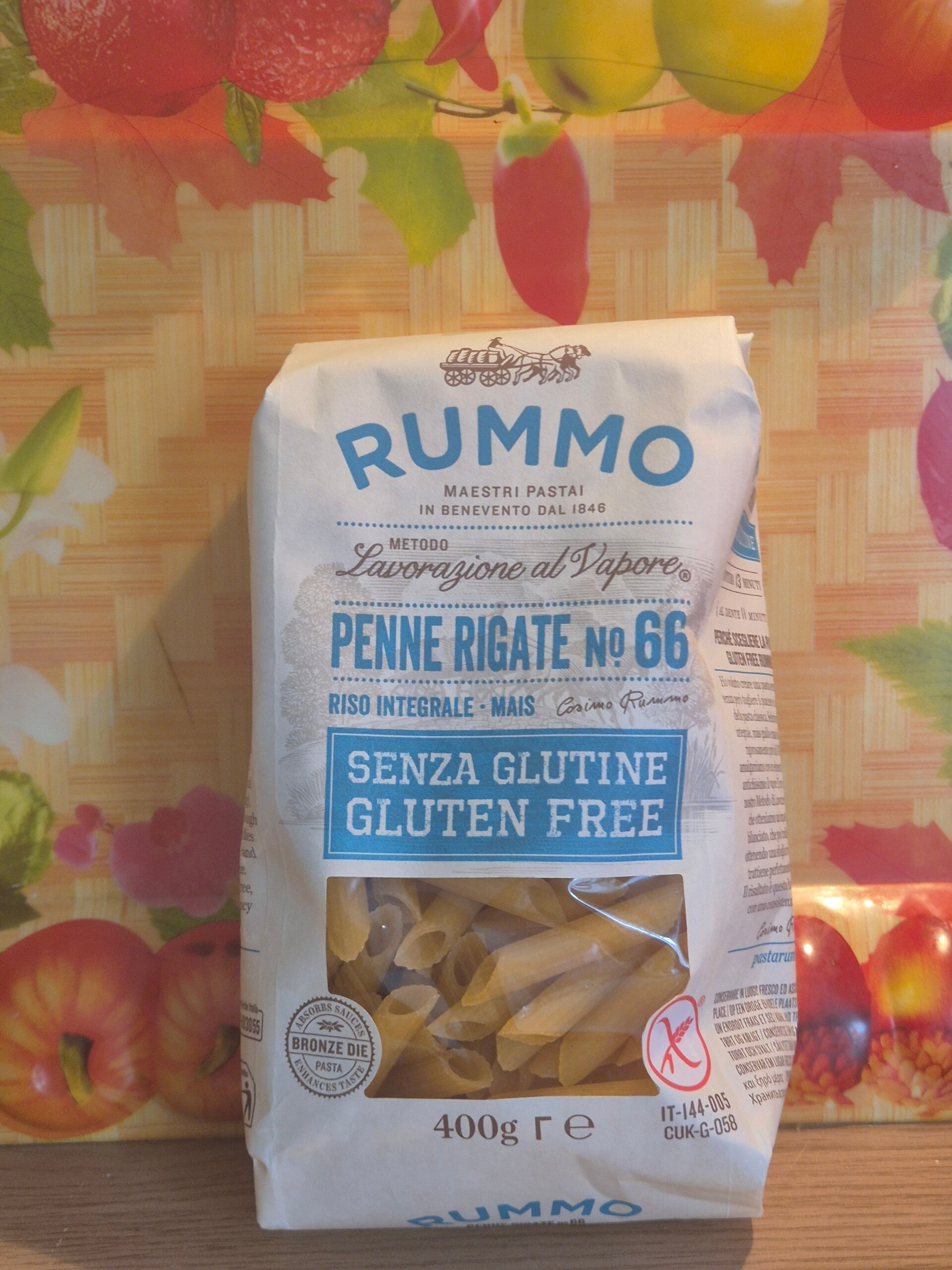 rummo penne rigate senza glutine 400g