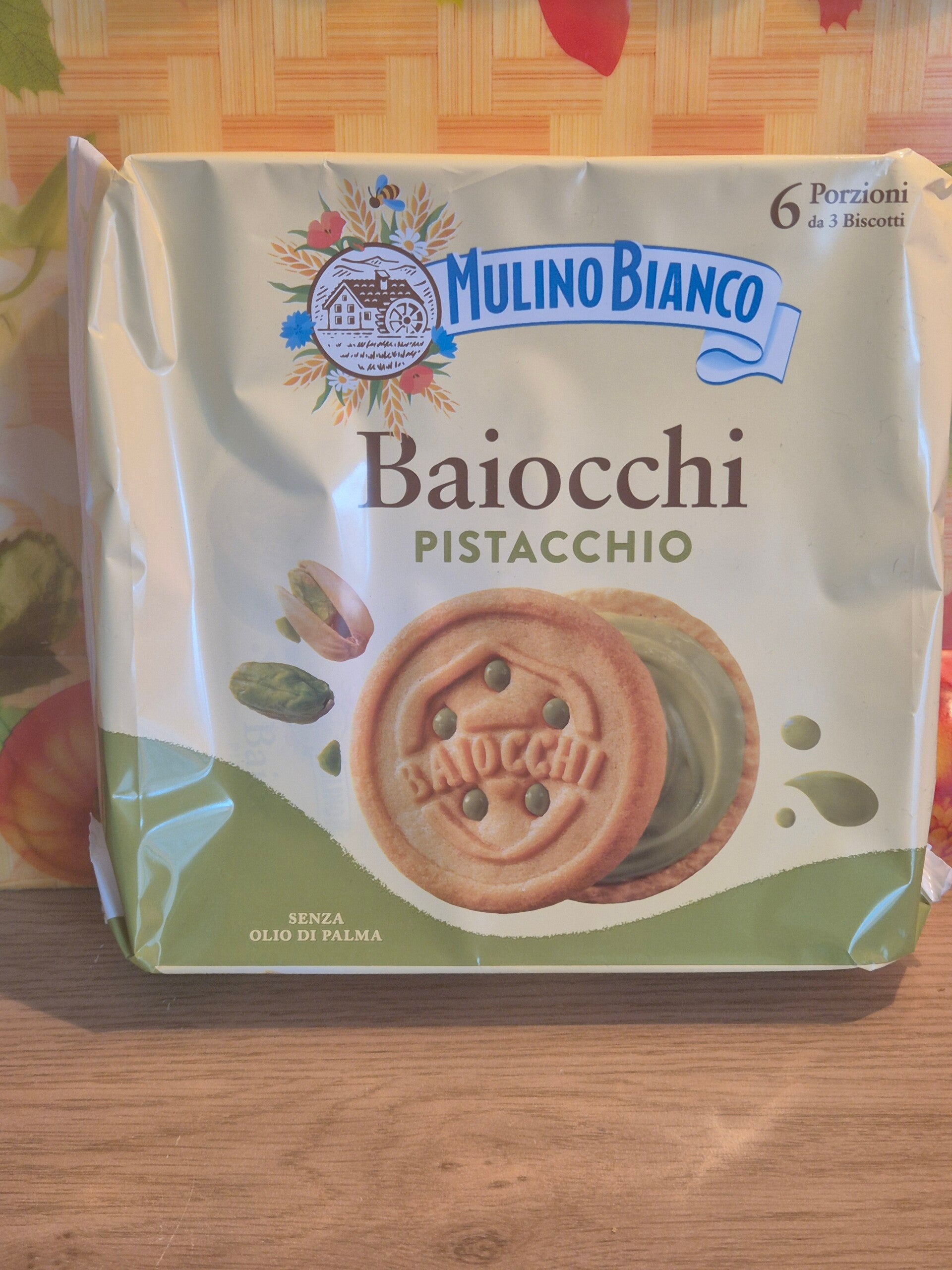 mulino bianco baiocchi pistacchio 168g