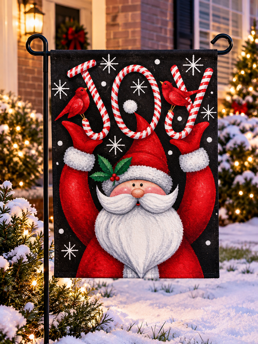JOY Christmas Garden Flag