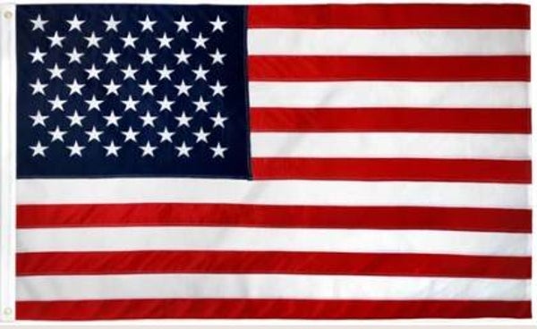 USA 3'x5' Embroidered Flag Rough Tex® 150D Nylon American