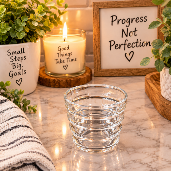 Clear Glass Tea Light Holder