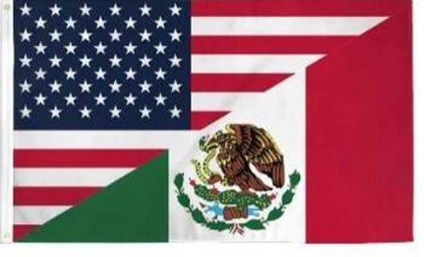 USA Mexico Combo Flag 3'x5' 68D