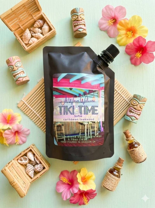 Tiki Time Softie | Squeeze Wax Melt | Summer | Candle