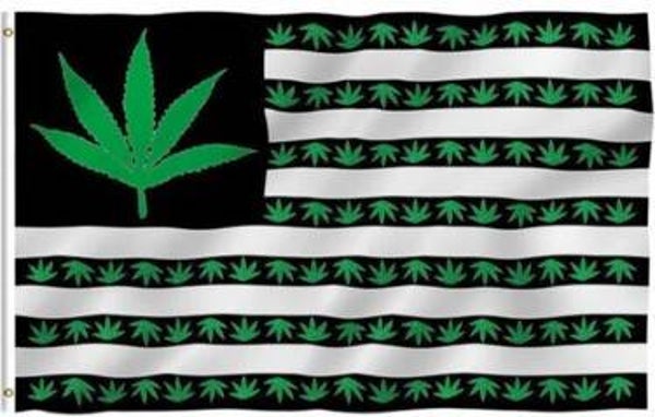 USA 7 Point Cannabis - 3'x5' Single Sided Flag Rough Tex® 68D