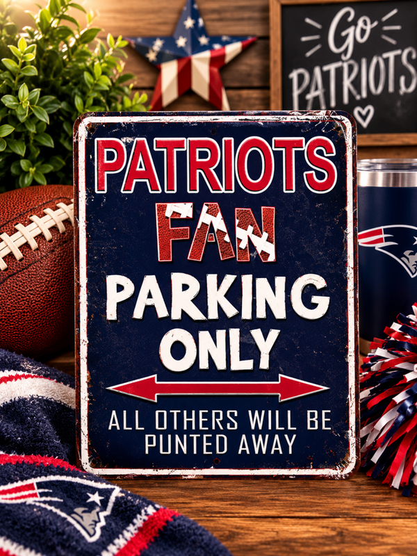 Small Patriots Fan Sign