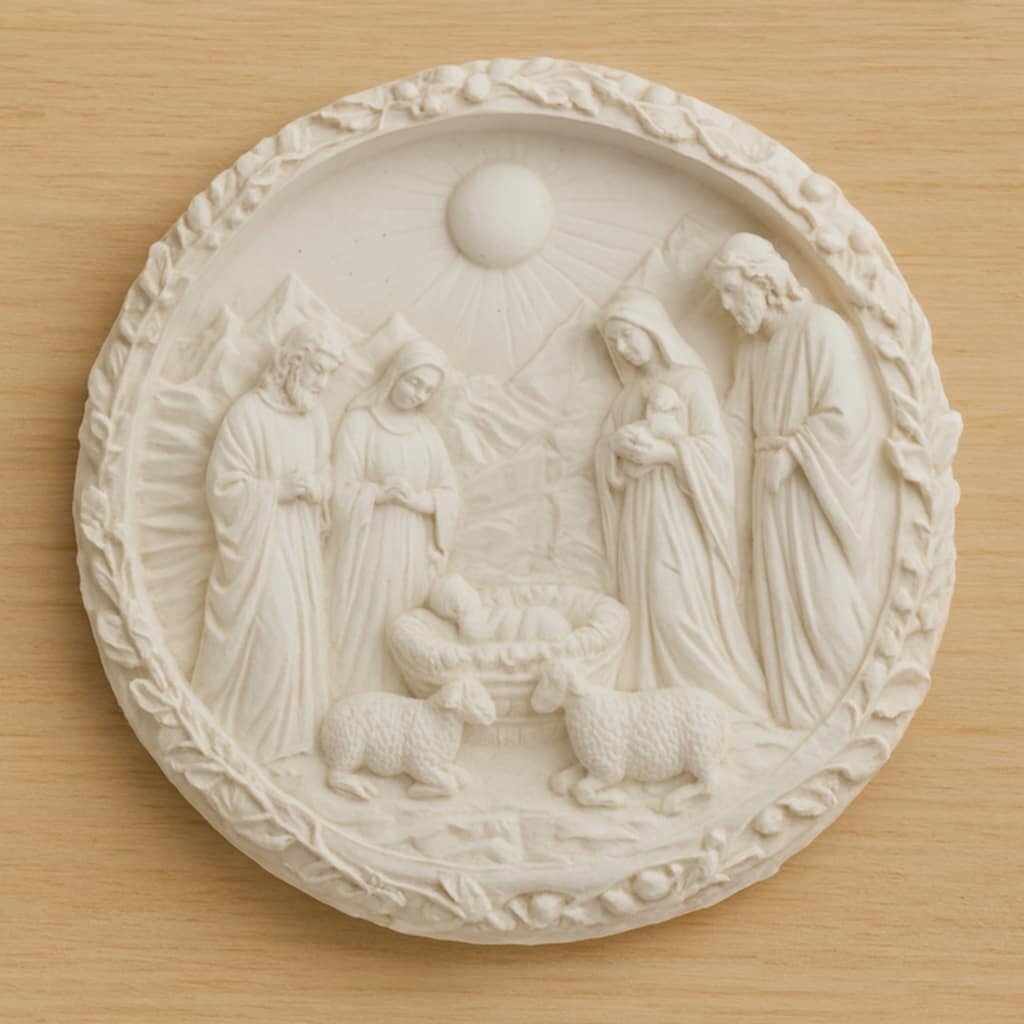 PE020 médaillon Nativité mod 2