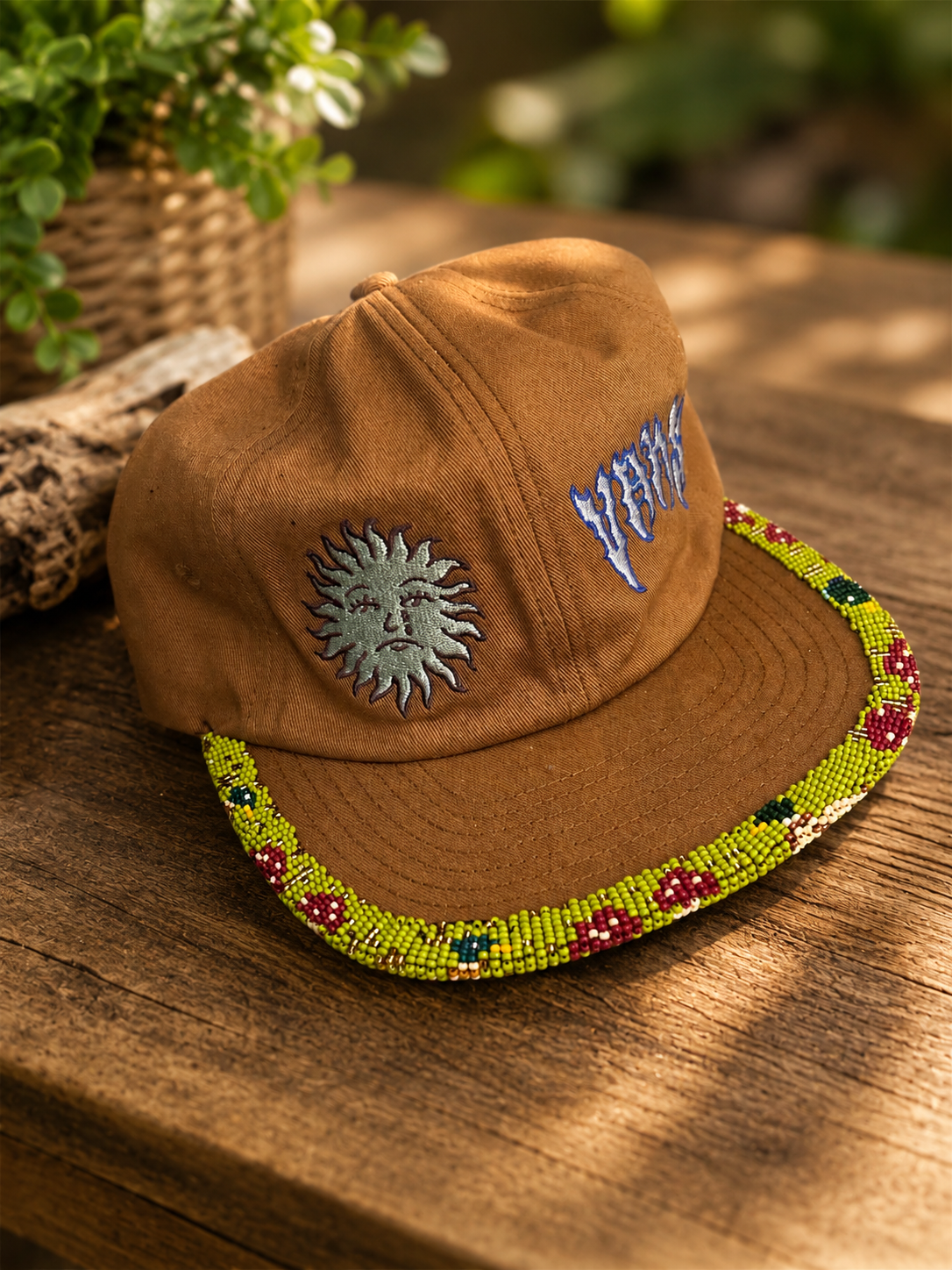 Mushrooms & Mallards Beaded Hat
