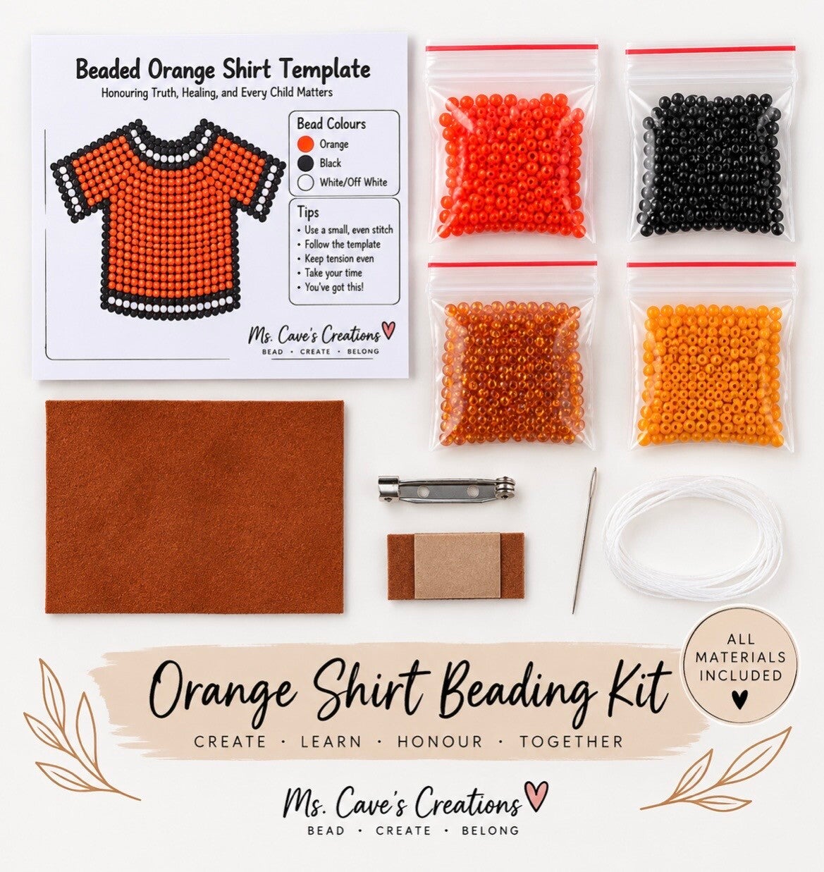 Orange Shirt DIY Beading Kit