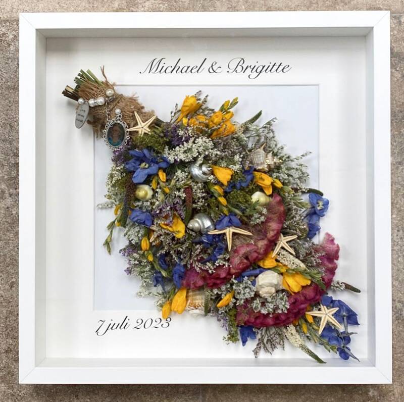 Bruidsboeket inlijsten