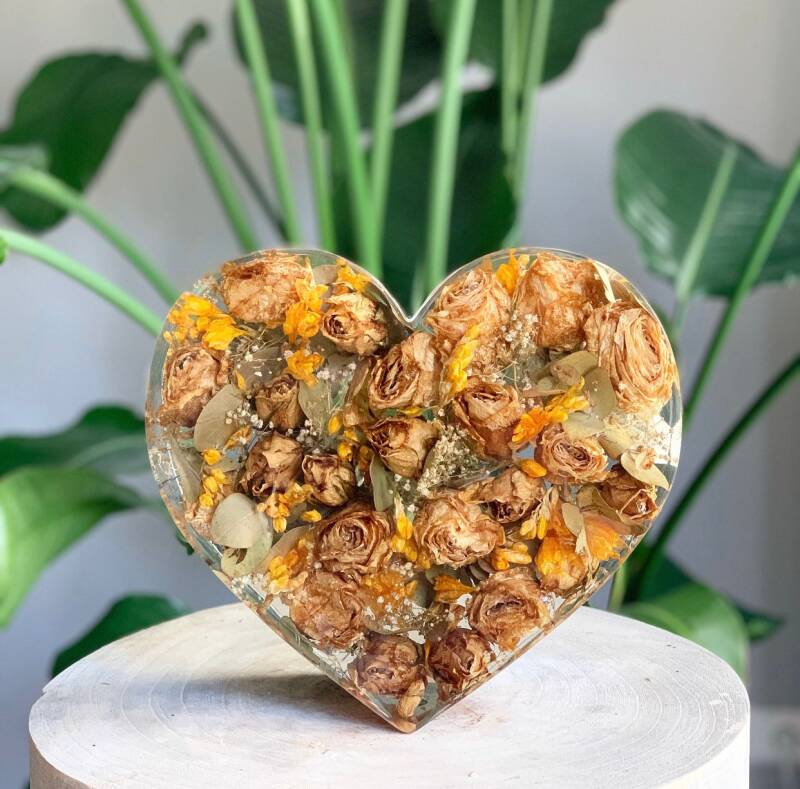 Bruidsboeket in hars