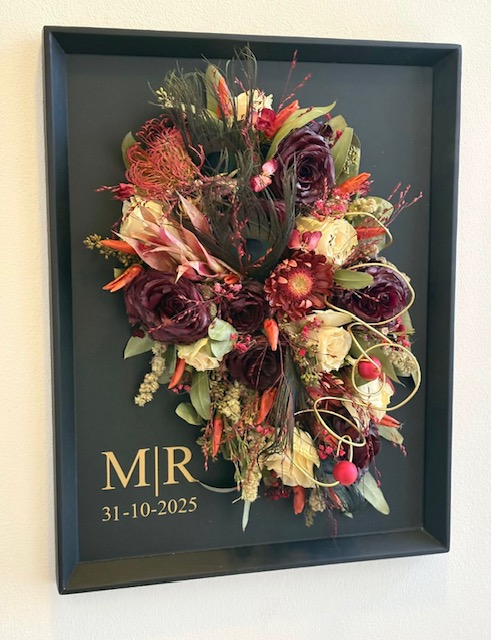 Bruidsboeket muurlijst