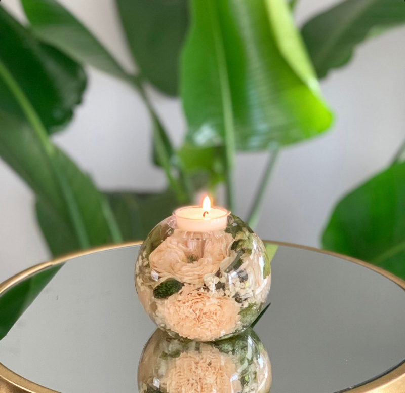 bloemen bewaren in waxine