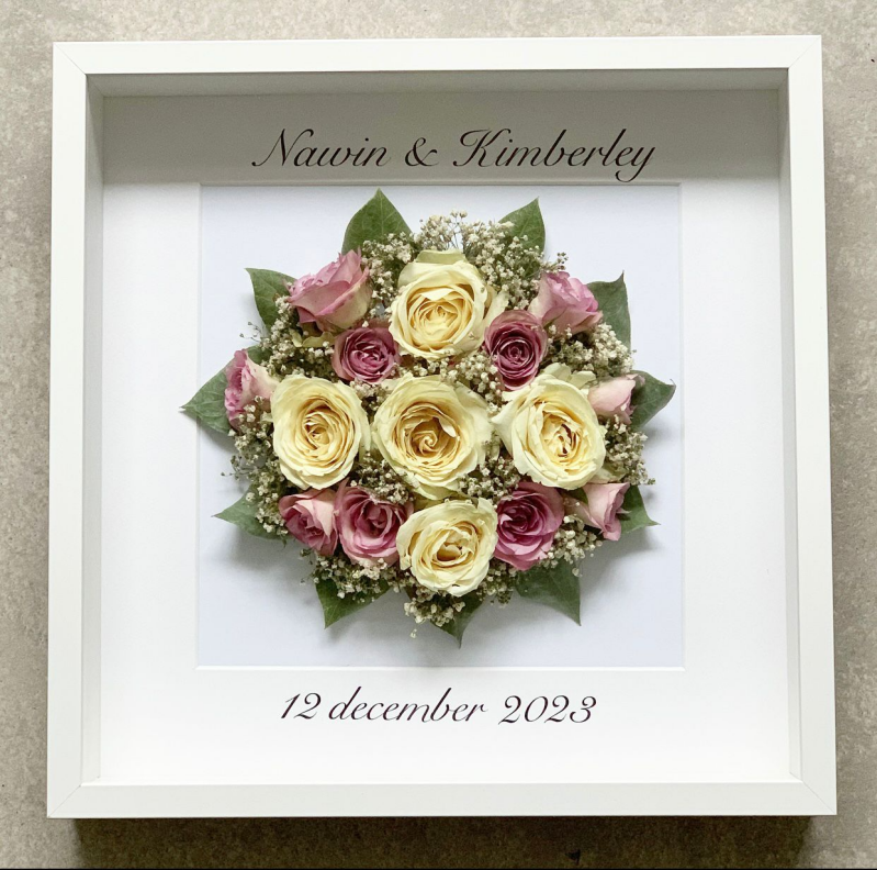 Bruidsboeket inlijsten