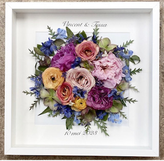 bruidsboeket laten inlijsten