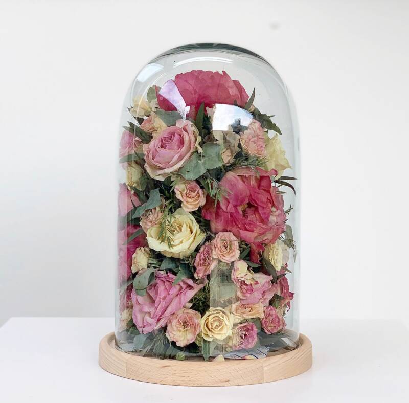 Bruidsboeket in stolp 