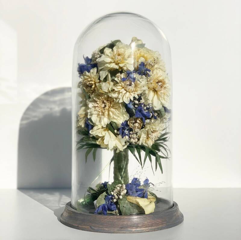 Bruidsboeket prepareren