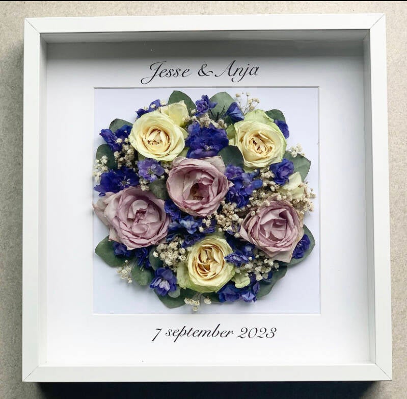 Bruidsboeket inlijsten