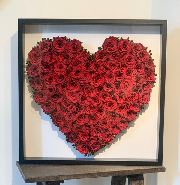 Grote lijst met hart