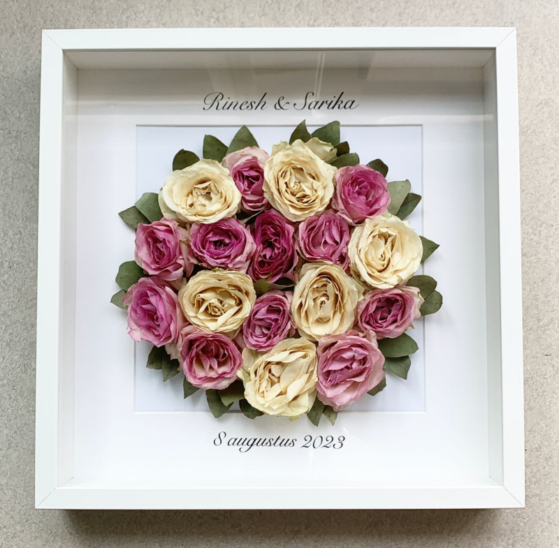 Bruidsboeket inlijsten