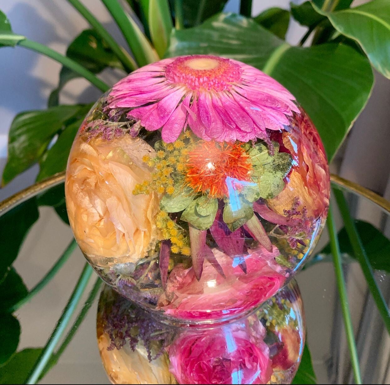 bruidsboeket in hars