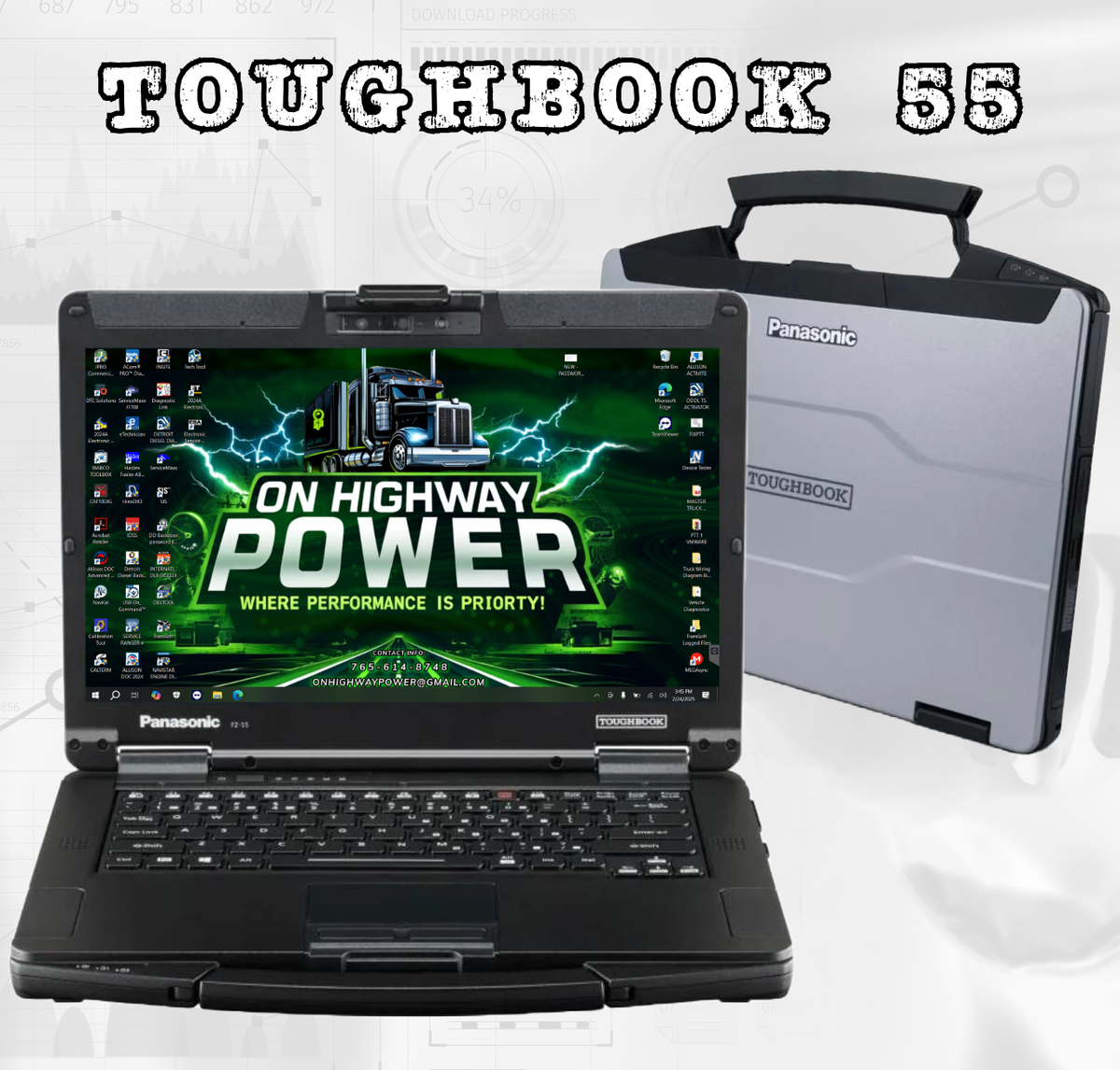 FZ-VZSU1HU Batteria per laptop | Sostituzione per Panasonic Toughbook 55 FZ- 55 Mk1 FZ-VZSU1 Series(10.8V 68Wh