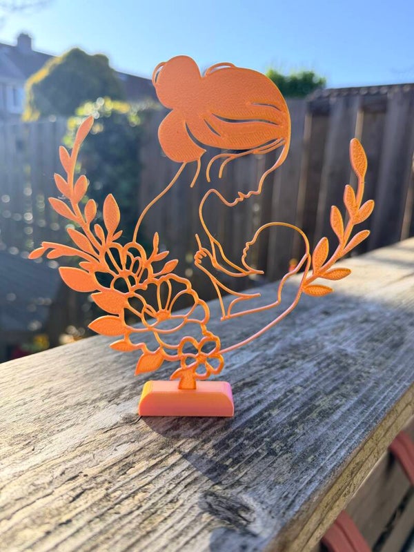 Standaard mama met kleintje