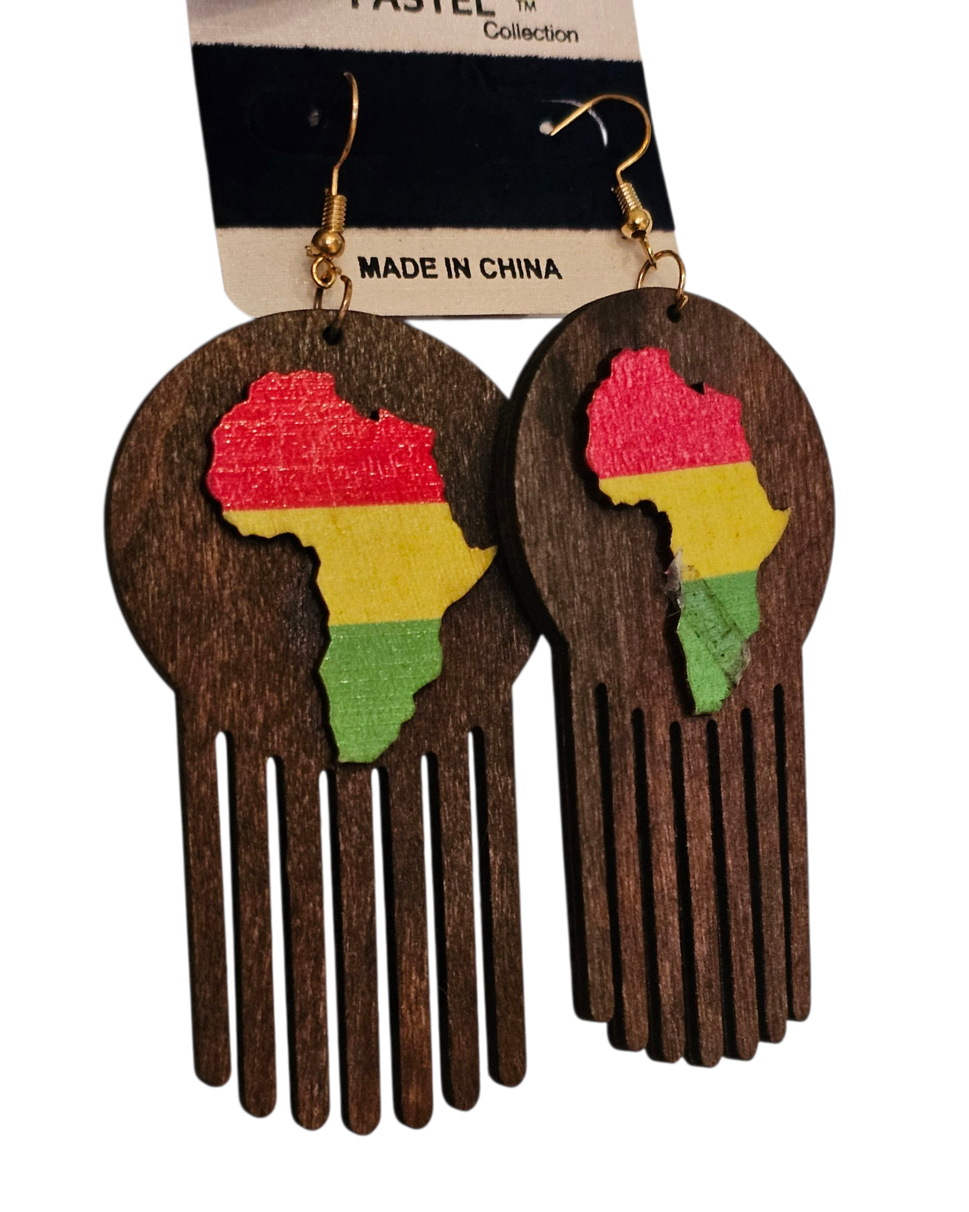 Beautiful exotic earrings 😍 (Wooded plaster)