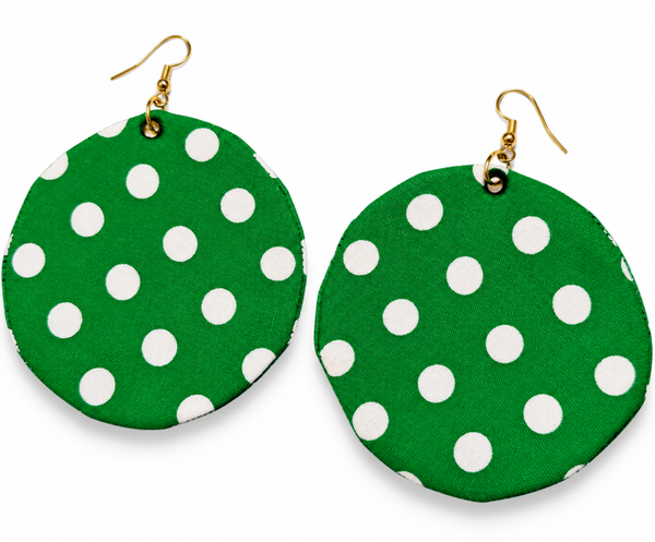 CHRISTMAS FABRIC EARRINGS
