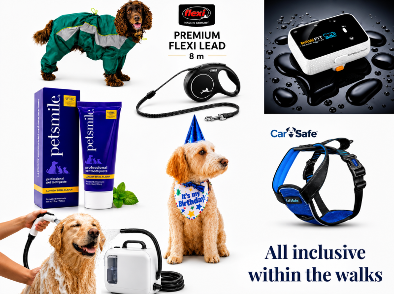 All inclusive within the daily socialisation walks.