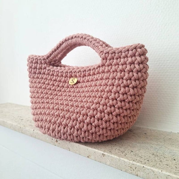 Crochet bag - pink