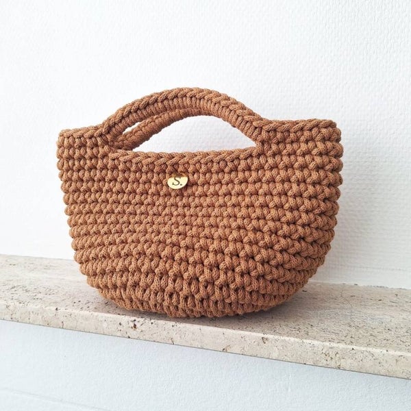 Crochet bag - caramel